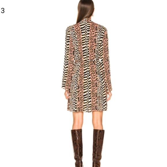 Nanushka Yai mockneack leopard print dress - Picture 3 of 4